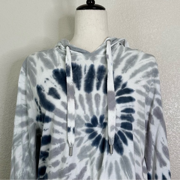C&C California Boho Tie Dye Twist Front Hoodie Sweatshirt, Sz Small - Picture 3 of 13
